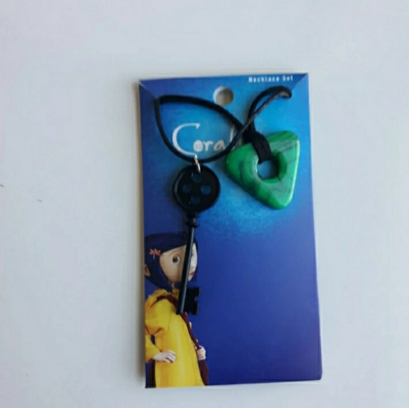 Coraline LAIKA- Key and Seeing Stone necklace set